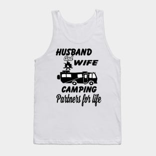 husband and wife camping partner for life Tank Top